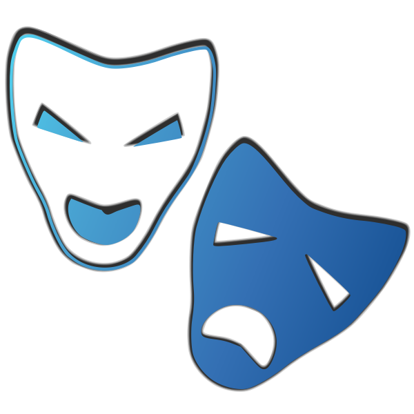 SVG Two colored masks