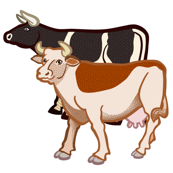 SVG Two cows