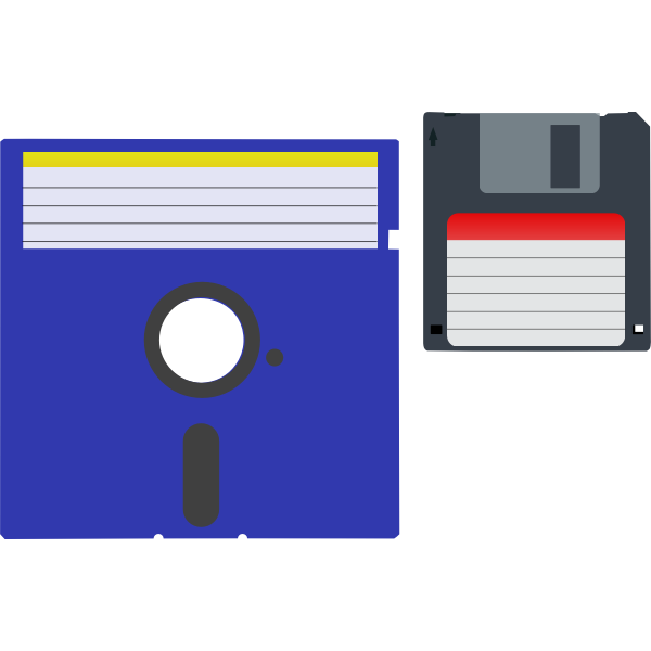 SVG Two floppy disks