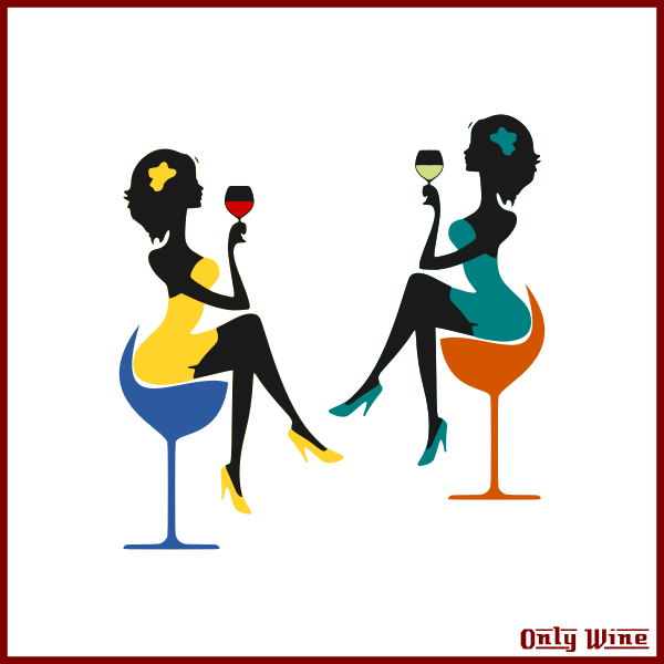 SVG Two girls drinking