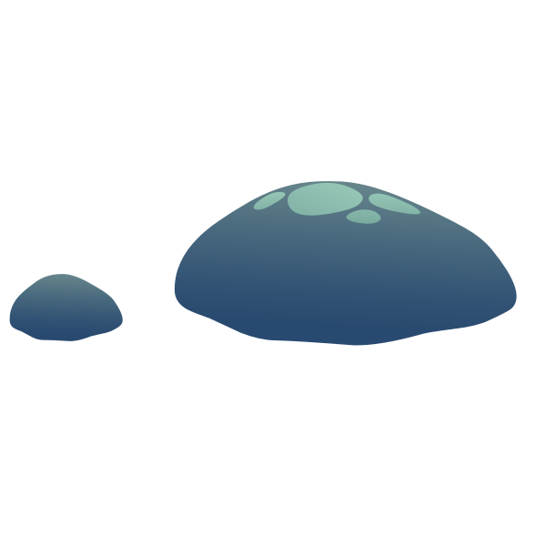 SVG Two grass stones