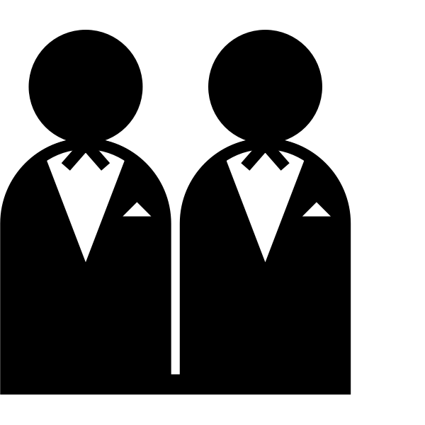 SVG Two grooms sign