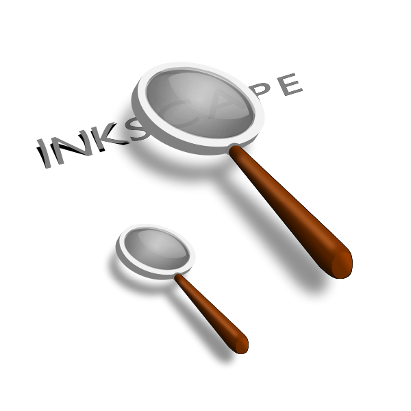 SVG Two magnifiers