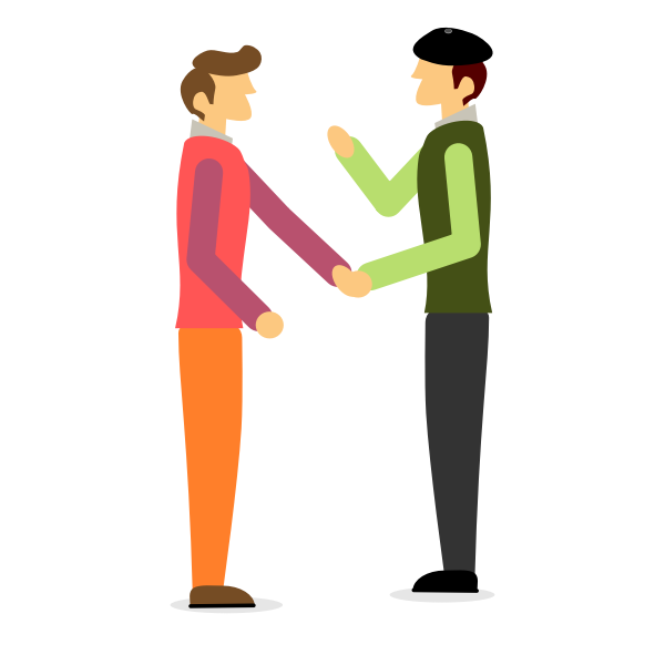 SVG Two men with berets