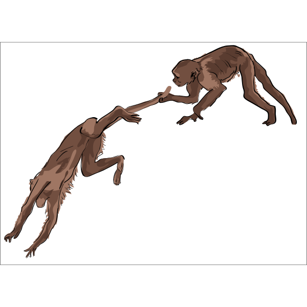 SVG Two monkeys