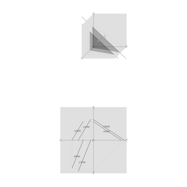 SVG two parallel straight lines -- zwei parallele Geraden