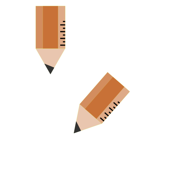 SVG Two pencils icon