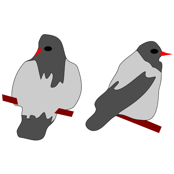 SVG Two pigeons