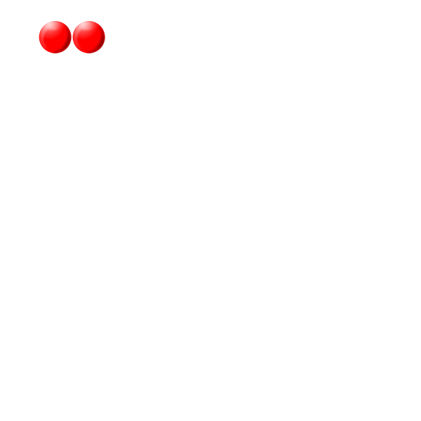 SVG Two red beads