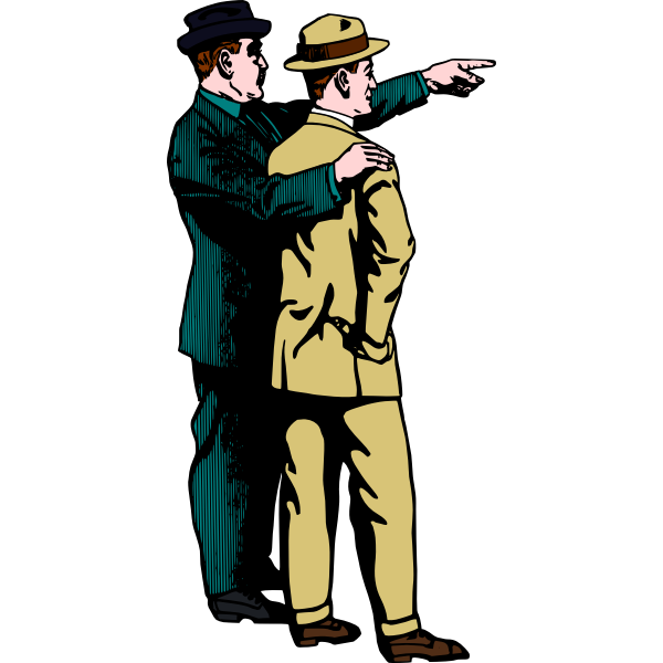 SVG Two retro man