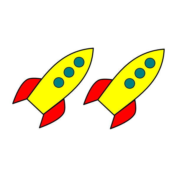 SVG Two rockets