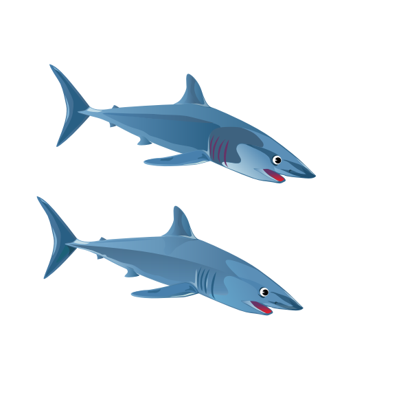 SVG Two sharks