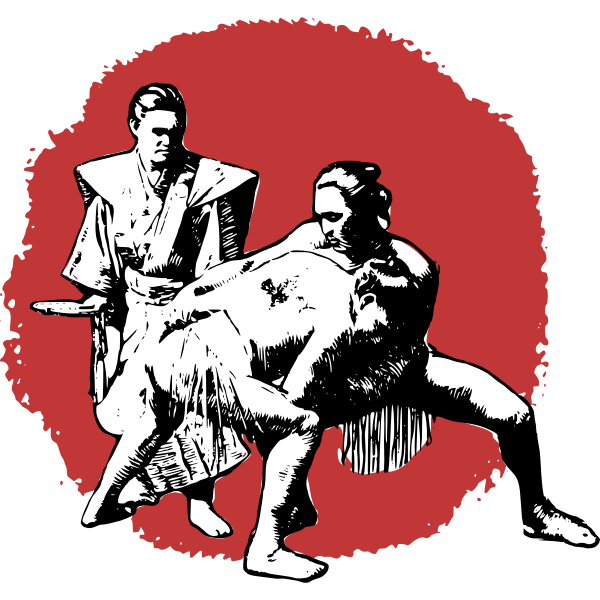 SVG Two Sumo and referee