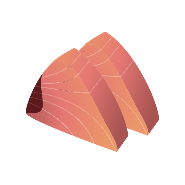 SVG Two tuna steaks