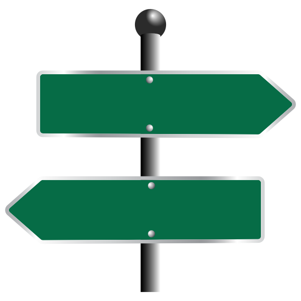 SVG Two way sign
