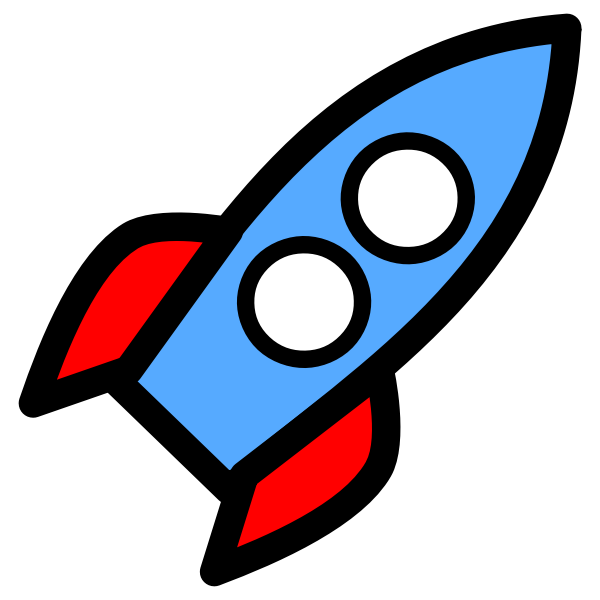 SVG Two-window rocket