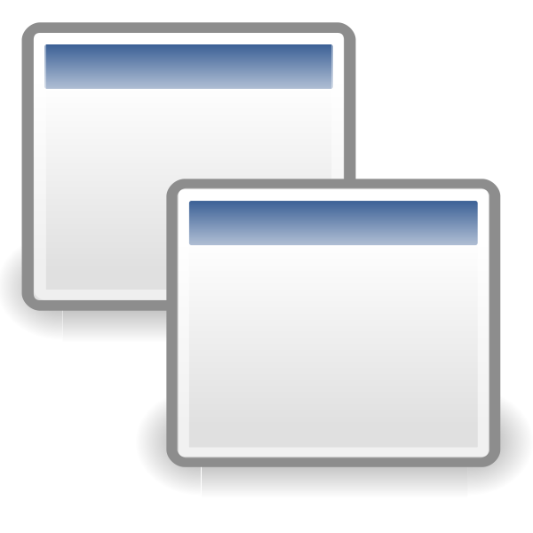 SVG Two windows icon