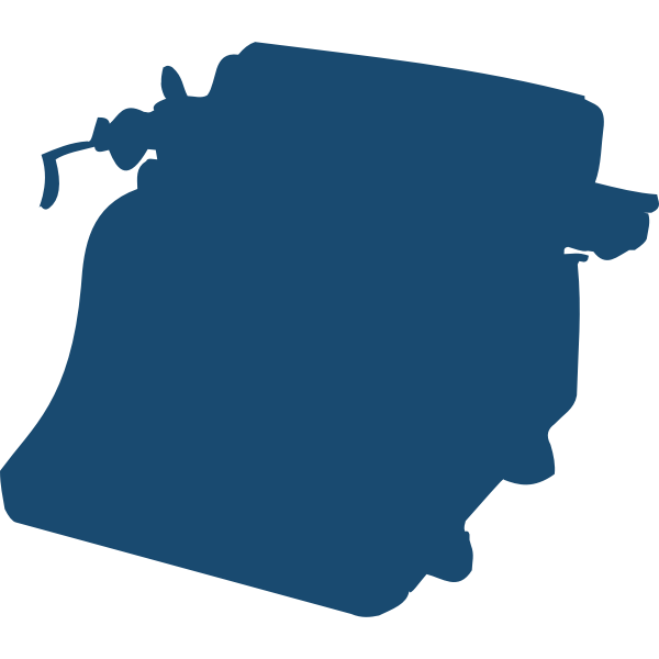 SVG Typewriter silhouette vector image