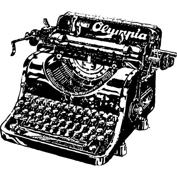 SVG Typewriter vector graphics