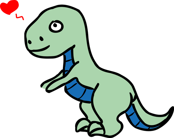 SVG Tyrannosaur in love by Rones