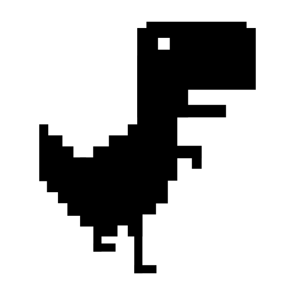 SVG Tyrannosaurus rex pixel
