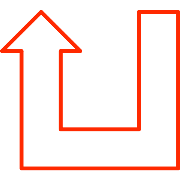 SVG U-shaped arrow