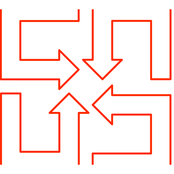 SVG U-shaped arrow set 02