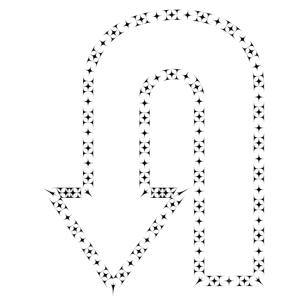 SVG U-turn arrow