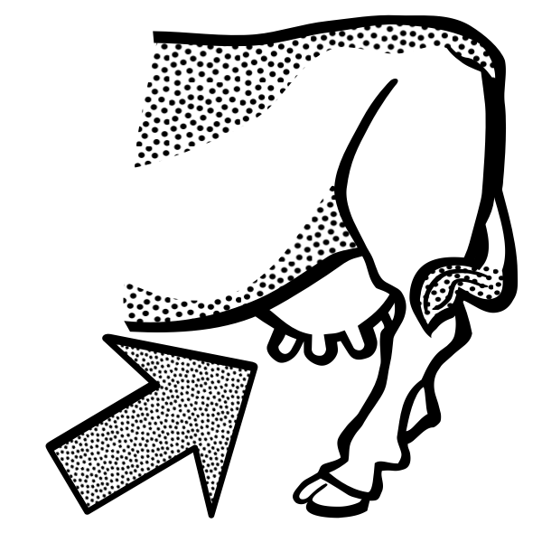 SVG udder - lineart