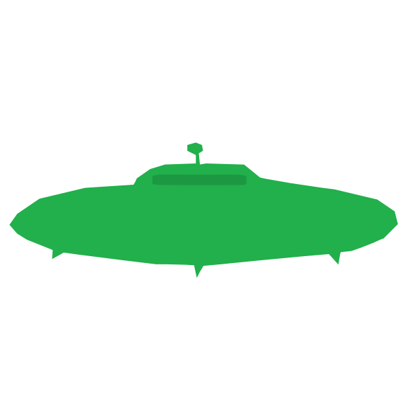 SVG UFO - Green refixed