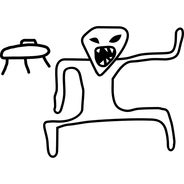 SVG Ufonaut Hitchhiker by Rones