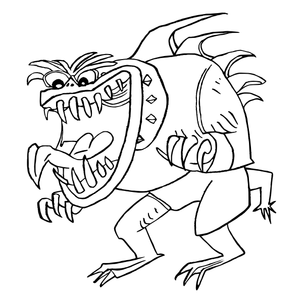 SVG Ugly monster vector