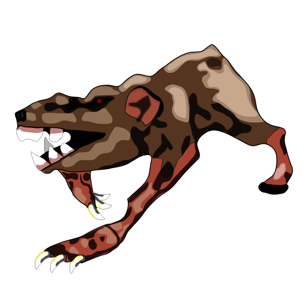 SVG Ugly rat vector graphics