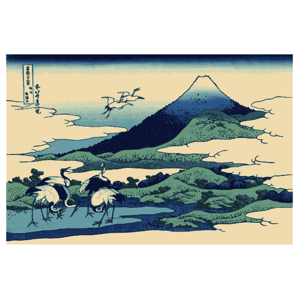 SVG Umezawa March in Segami Province color clip art