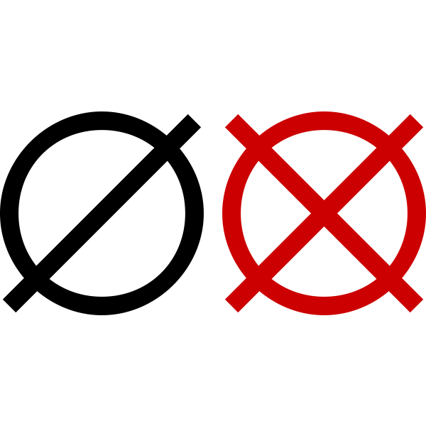 SVG Unavailable status icons