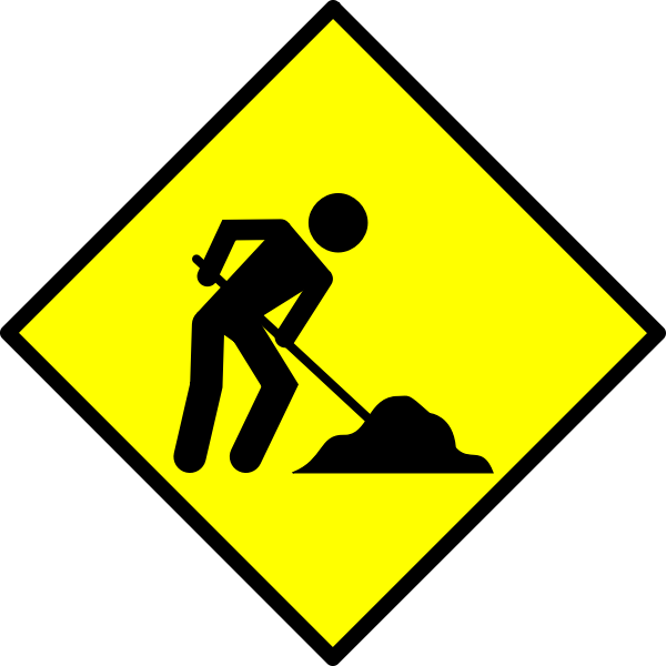 SVG Under construction vector icon