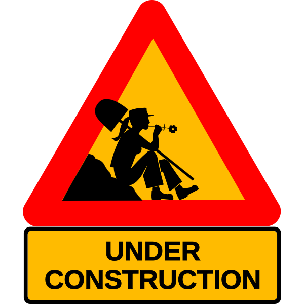 SVG Under construction vector image