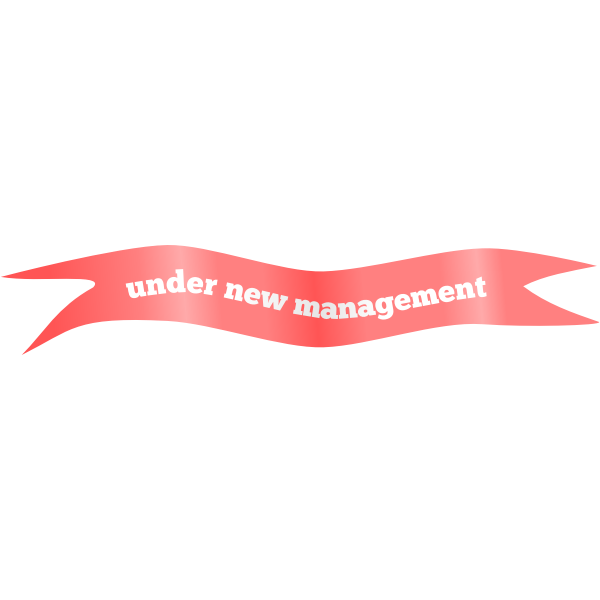 SVG Under new management sign vector image