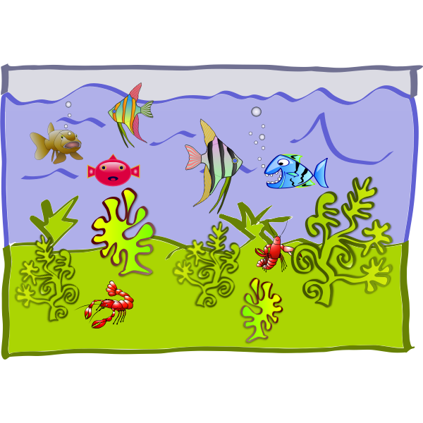 SVG underwater world - aquarium