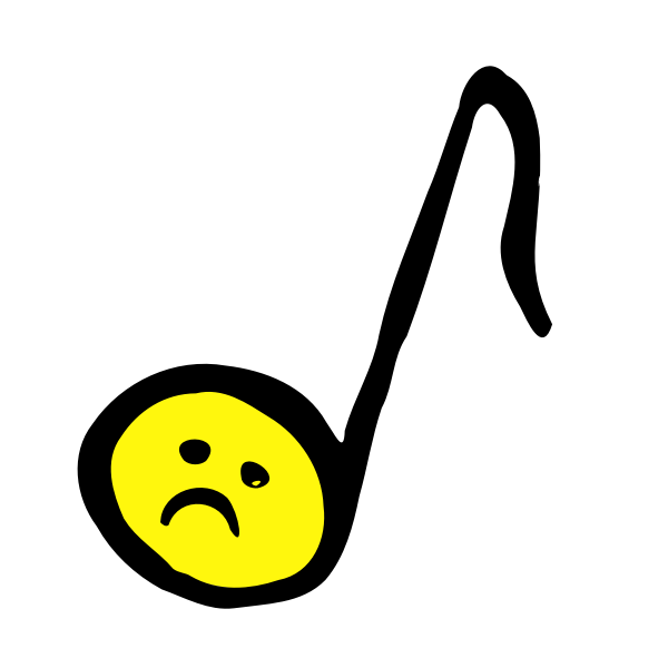 SVG Unhappy Eighth Note