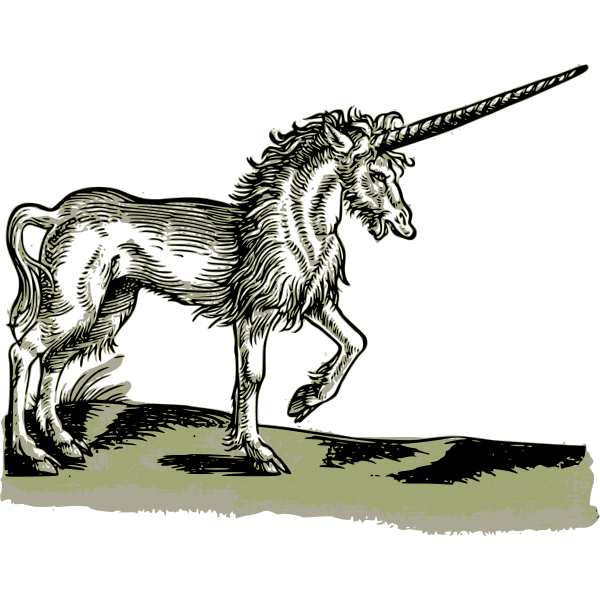 SVG Unicorn drawing