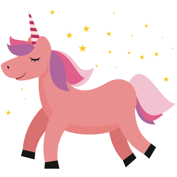 SVG unicorn vector clipart pdv