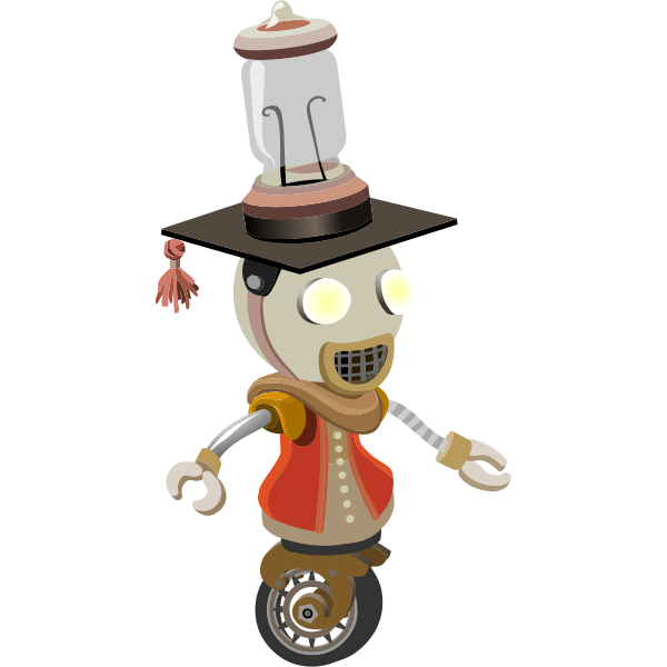 SVG Unicycle and robot