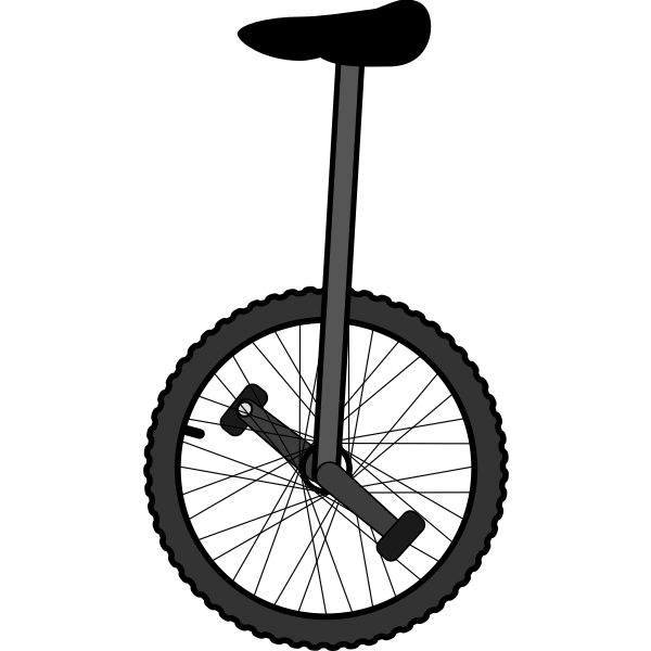 SVG Unicycle clip art graphics