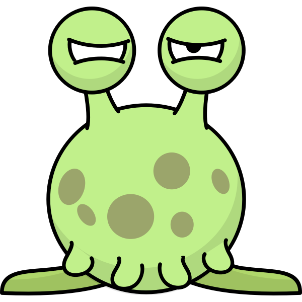 SVG Unimpressed alien