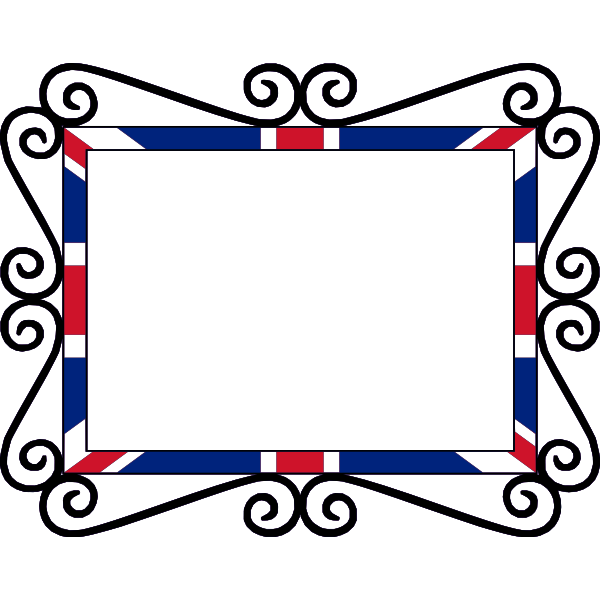 SVG United Kingdom Union Flag frame