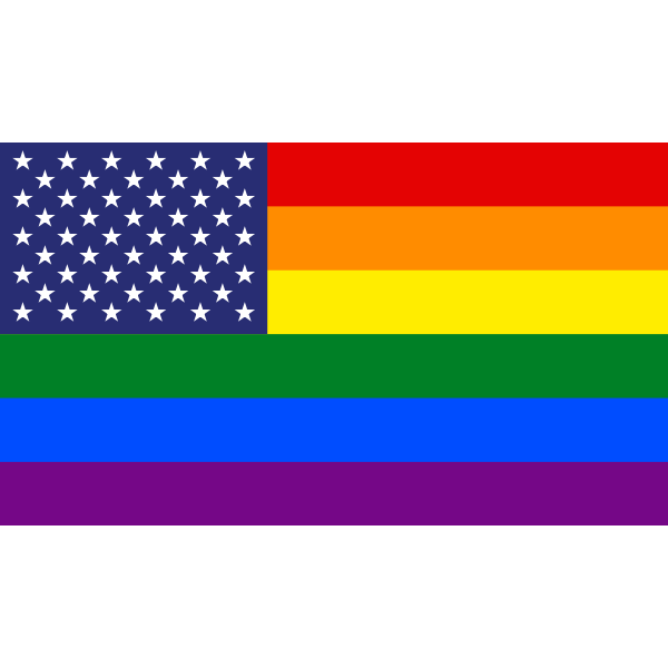 SVG United States Gay Pride flag