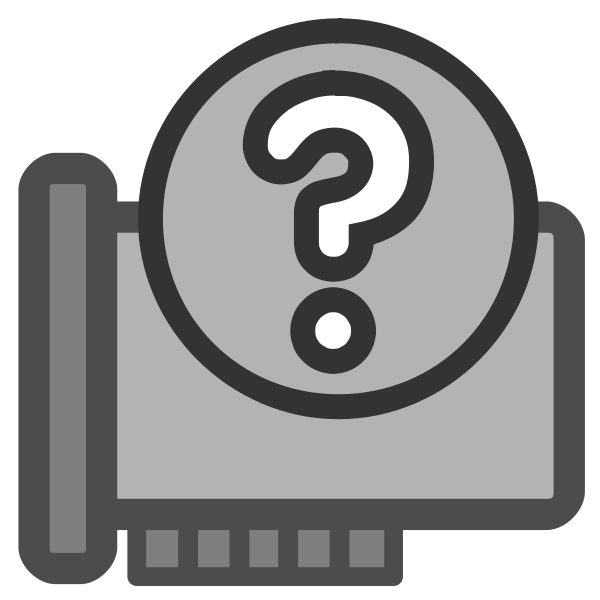 SVG Unknown hardware icon