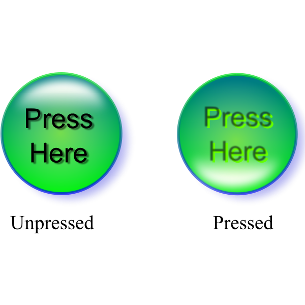 SVG Unpressed and pressed button