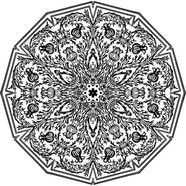 SVG Unusual circular decoration